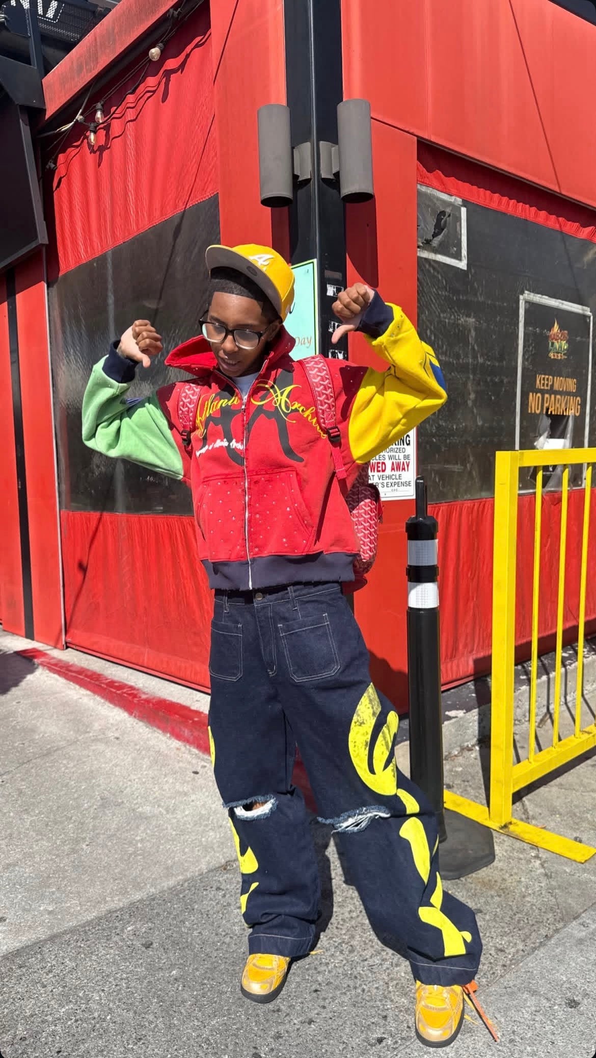 “COLOR BLOCK”ZIP UP