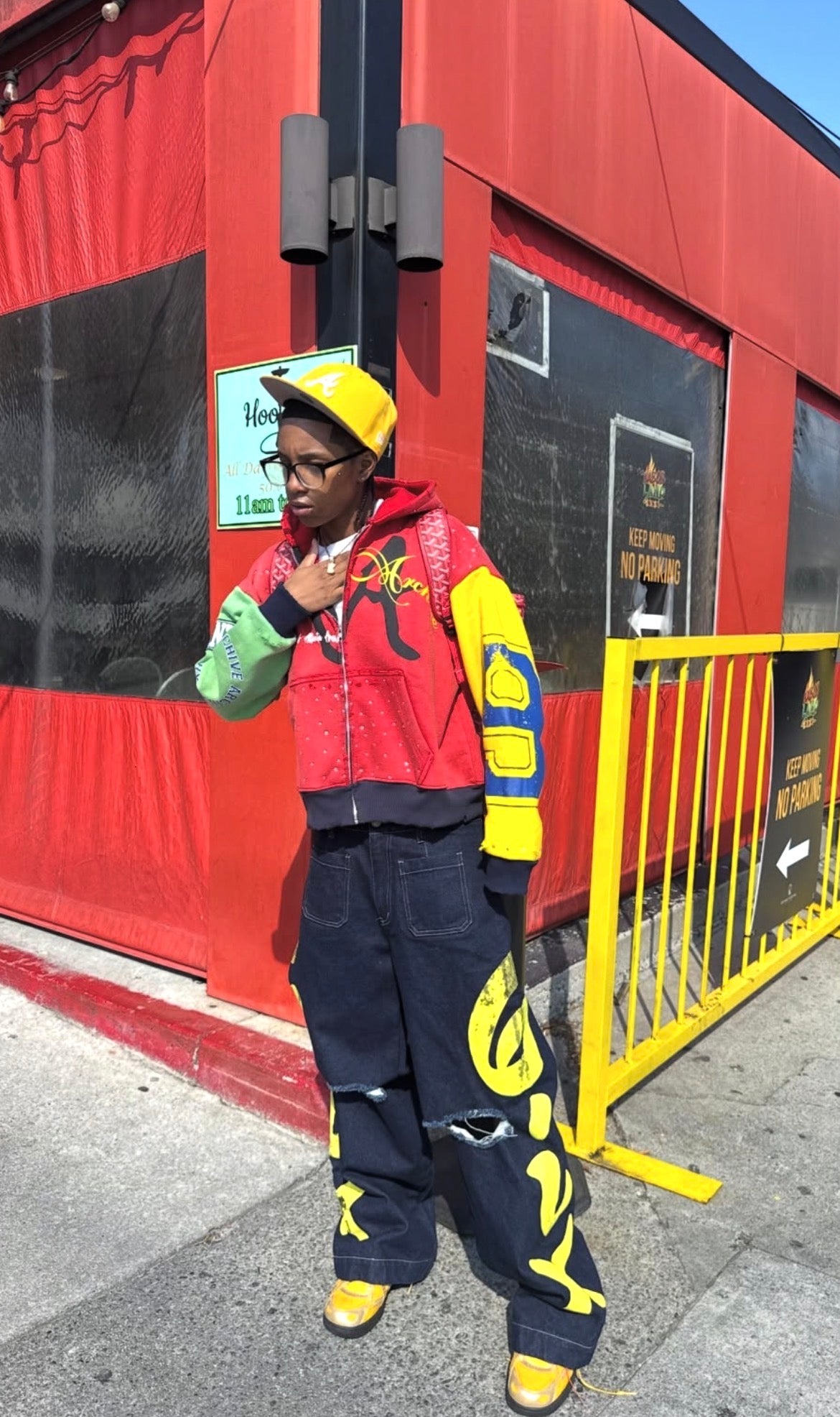 “COLOR BLOCK”ZIP UP