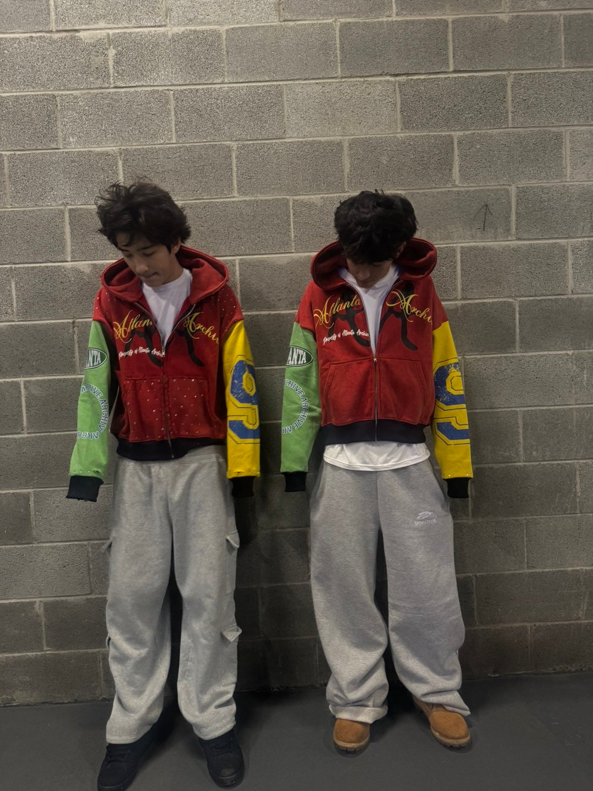 “COLOR BLOCK” zip ups