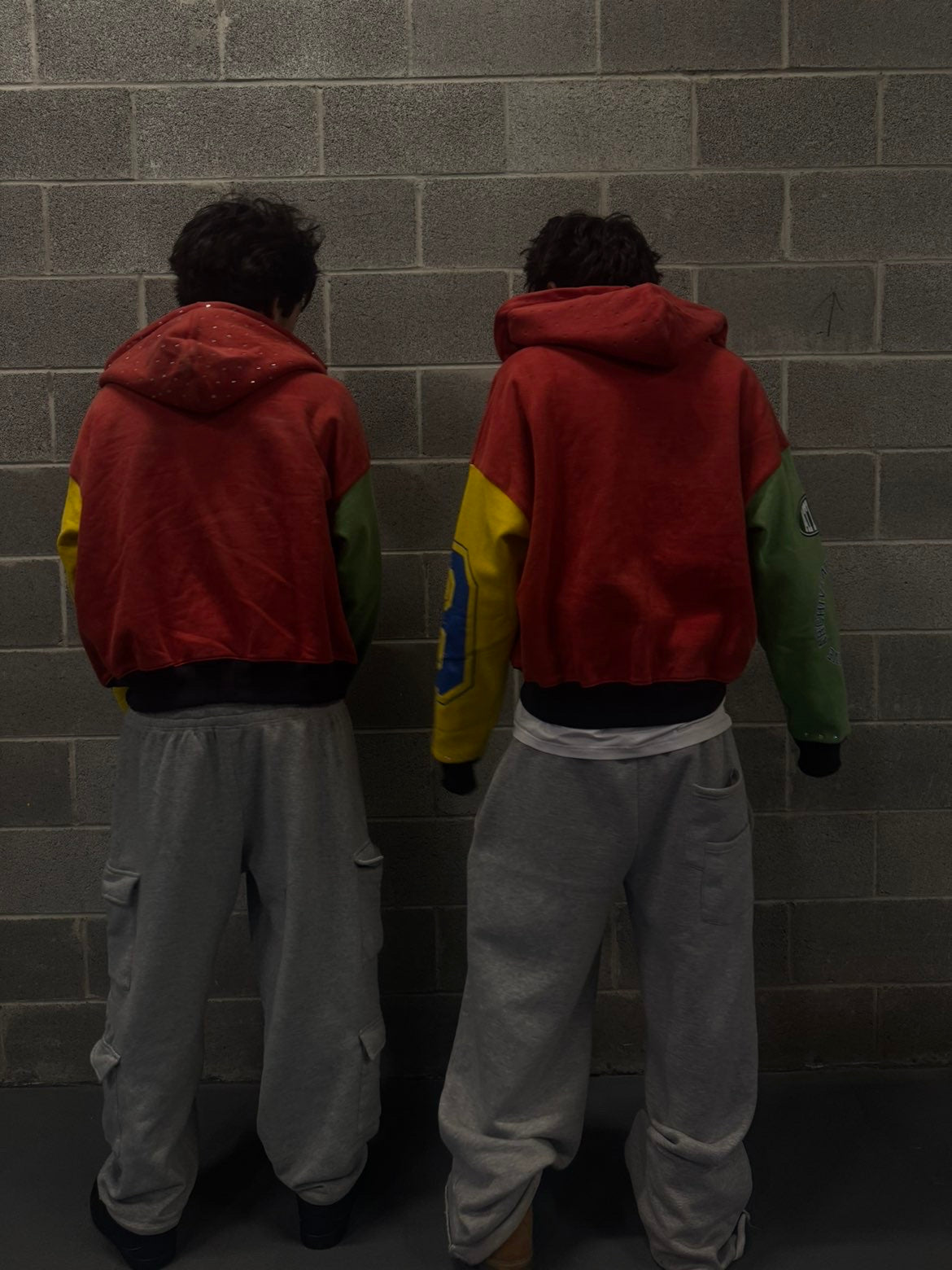 “COLOR BLOCK” zip ups