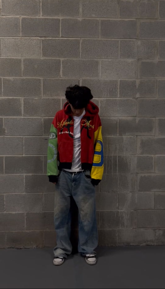 “COLOR BLOCK” zip ups